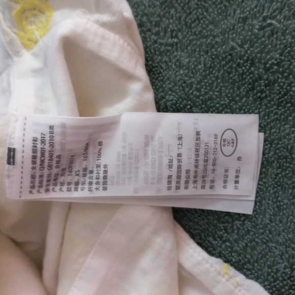 ABERCROMBIE & Fitch Tie Front Cotton Blend embroidered floral Size XS - Picture 5 of 5